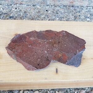 Unknown Red Variegated Rock Slab Mineral, 1 lb. 5 oz,  Estate Specimen